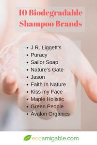 List of Biodegradable Shampoo Brands